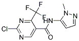 2-CHLORO-N-(1-METHYL-1H-PYRAZOL-5-YL)-4-(TRIFLUOROMETHYL)PYRIMIDINE-5-CARBOXAMIDE, TECH 结构式