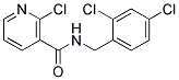 2-CHLORO-N-(2,4-DICHLOROBENZYL)NICOTINAMIDE, TECH 结构式