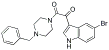 1-(4-Benzylpiperazino)-2-(5-bromo-1H-indol-3-yl)ethane-1,2-dione, tech 结构式