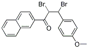 2,3-DIBROMO-3-(4-METHOXYPHENYL)-1-(2-NAPHTHYL)PROPAN-1-ONE, TECH 结构式