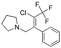 1-(3-CHLORO-4,4,4-TRIFLUORO-2-PHENYLBUT-2-ENYL)PYRROLIDINE, TECH 结构式