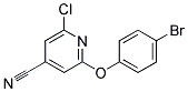 2-(4-BROMOPHENOXY)-6-CHLOROISONICOTINONITRILE, TECH 结构式