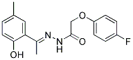 2-(4-Fluorophenoxy)-N'-[(1E)-1-(2-hydroxy-5-methylphenyl)ethylidene]acetohydrazide 结构式
