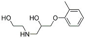 1-(2-Hydroxy-ethylamino)-3-o-tolyloxy-propan-2-oll 结构式