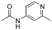 2-甲基-4-乙酰氨基吡啶 结构式