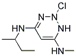 2-CHLORO-4-METHYLAMINO-6-SECBUTYLAMINOTRIAZINE 结构式