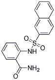 2-[(2-NAPHTHYLSULPHONYL)AMINO]BENZAMIDE 结构式