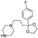 1-(3-[2-(4-FLUOROPHENYL)-[1,3]-DIOXOLAN-2YL]-PROPYL)-PIPERAZIN 结构式