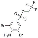 2,2,2-TRIFLUOROETHYL 4-AMINO-3,5-DIBROMOBENZENE-1-SULPHONATE 结构式