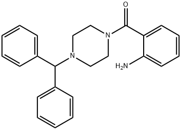 (2-AMINOPHENYL)(4-BENZHYDRYL-1-PIPERAZINYL)-METHANONE 结构式