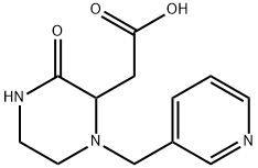 2-[3-OXO-1-(3-PYRIDINYLMETHYL)-2-PIPERAZINYL]-ACETIC ACID 结构式