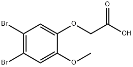2-(4,5-DIBROMO-2-METHOXYPHENOXY)ACETIC ACID 结构式