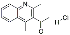 1-(2,4-二甲基喹啉-3-基)乙酮盐酸盐 结构式
