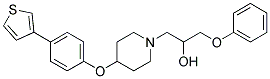 1-PHENOXY-3-(4-[4-(3-THIENYL)PHENOXY]PIPERIDIN-1-YL)PROPAN-2-OL 结构式