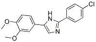 2-(4-CHLOROPHENYL)-5-(3,4-DIMETHOXYPHENYL)-1H-IMIDAZOLE 结构式