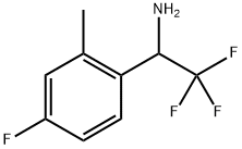 2,2,2-三氟-1-(4-氟-2-甲基苯基)乙烷-1-胺 结构式