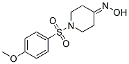 1-[(4-METHOXYPHENYL)SULFONYL]PIPERIDIN-4-ONE OXIME 结构式