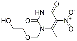 1-(2-Hydroxy-ethoxymethyl)-6-methyl-5-nitro-1H-pyrimidine-2,4-dione 结构式