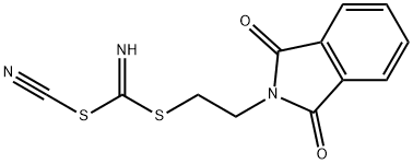 [(1,3-DIOXOISOINDOLIN-2-YL)METHYL] METHYL CYANOCARBONIMIDODITHIOATE 结构式