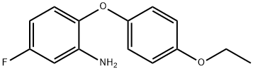 2-(4-乙氧基苯氧基)-5-氟苯胺 结构式