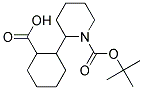 2-(1-(TERT-BUTOXYCARBONYL)PIPERIDIN-2-YL)CYCLOHEXANECARBOXYLIC ACID 结构式