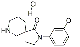 2-(3-METHOXYPHENYL)-2,7-DIAZASPIRO[4.5]DECAN-1-ONE HYDROCHLORIDE 结构式