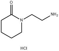 1-(2-氨基乙基)-2-哌啶酮盐酸盐 结构式