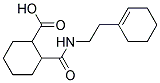 2-(2-CYCLOHEX-1-ENYL-ETHYLCARBAMOYL)-CYCLOHEXANECARBOXYLIC ACID 结构式