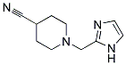 1-(IMIDAZOL-2-YLMETHYL)PIPERIDINE-4-CARBONITRILE 结构式