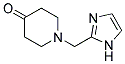 1-(1H-IMIDAZOL-2-YLMETHYL)-PIPERIDIN-4-ONE 结构式