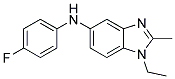 (1-ETHYL-2-METHYL-1H-BENZOIMIDAZOL-5-YL)-(4-FLUORO-PHENYL)-AMINE 结构式