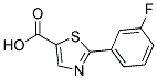 2-(3-FLUORO-PHENYL)-THIAZOLE-5-CARBOXYLIC ACID 结构式