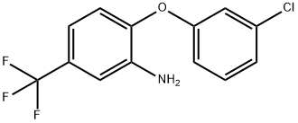 2-(3-氯苯氧基)-5-(三氟甲基)苯胺 结构式