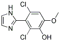 2,4-DICHLORO-3-(1H-IMIDAZOL-2-YL)-6-METHOXY-PHENOL 结构式