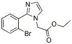 [2-(2-BROMO-PHENYL)-IMIDAZOL-1-YL]-ACETIC ACID ETHYL ESTER 结构式