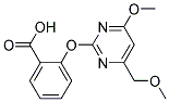 2-[[4-METHOXY-6-(METHOXYMETHYL)PYRIMIDIN-2-YL]OXY]BENZOIC ACID 结构式
