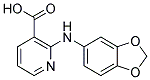 2-(1,3-BENZODIOXOL-5-YLAMINO)NICOTINIC ACID 结构式