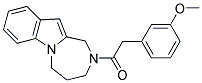 2-[(3-METHOXYPHENYL)ACETYL]-2,3,4,5-TETRAHYDRO-1H-[1,4]DIAZEPINO[1,2-A]INDOLE 结构式