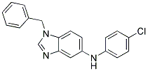 (1-Benzyl-1H-benzoimidazol-5-yl)-(4-chloro-phenyl)-amine 结构式