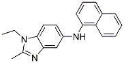 (1-Ethyl-2-methyl-1H-benzoimidazol-5-yl)-naphthalen-1-yl-amine 结构式