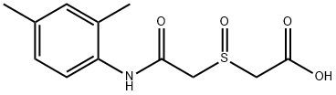 [(2,4-DIMETHYL-PHENYLCARBAMOYL)-METHANESULFINYL]-ACETIC ACID 结构式