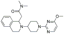 2-(2-[1-(4-METHOXYPYRIMIDIN-2-YL)PIPERIDIN-4-YL]-1,2,3,4-TETRAHYDROISOQUINOLIN-1-YL)-N,N-DIMETHYLACETAMIDE 结构式