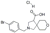 2-(4-Bromo-benzyl)-8-oxa-2-aza-spiro[4.5]decane-4-carboxylic acid hydrochloride 结构式