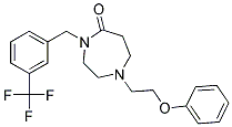 1-(2-PHENOXYETHYL)-4-[3-(TRIFLUOROMETHYL)BENZYL]-1,4-DIAZEPAN-5-ONE 结构式