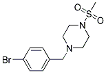 1-(4-BROMO-BENZYL)-4-METHANESULFONYL-PIPERAZINE 结构式