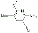 2-AMINO-6-METHYLSULFANYL-PYRIDINE-3,5-DICARBONITRILE 结构式