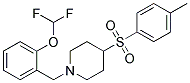 1-[2-(DIFLUOROMETHOXY)BENZYL]-4-[(4-METHYLPHENYL)SULFONYL]PIPERIDINE 结构式