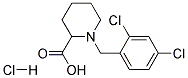 1-(2,4-DICHLORO-BENZYL)-PIPERIDINE-2-CARBOXYLIC ACID HYDROCHLORIDE 结构式