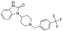 1-(1-[4-(TRIFLUOROMETHYL)BENZYL]PIPERIDIN-4-YL)-1,3-DIHYDRO-2H-BENZIMIDAZOL-2-ONE 结构式