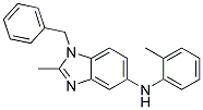 (1-Benzyl-2-methyl-1H-benzoimidazol-5-yl)-o-tolyl-amine 结构式
